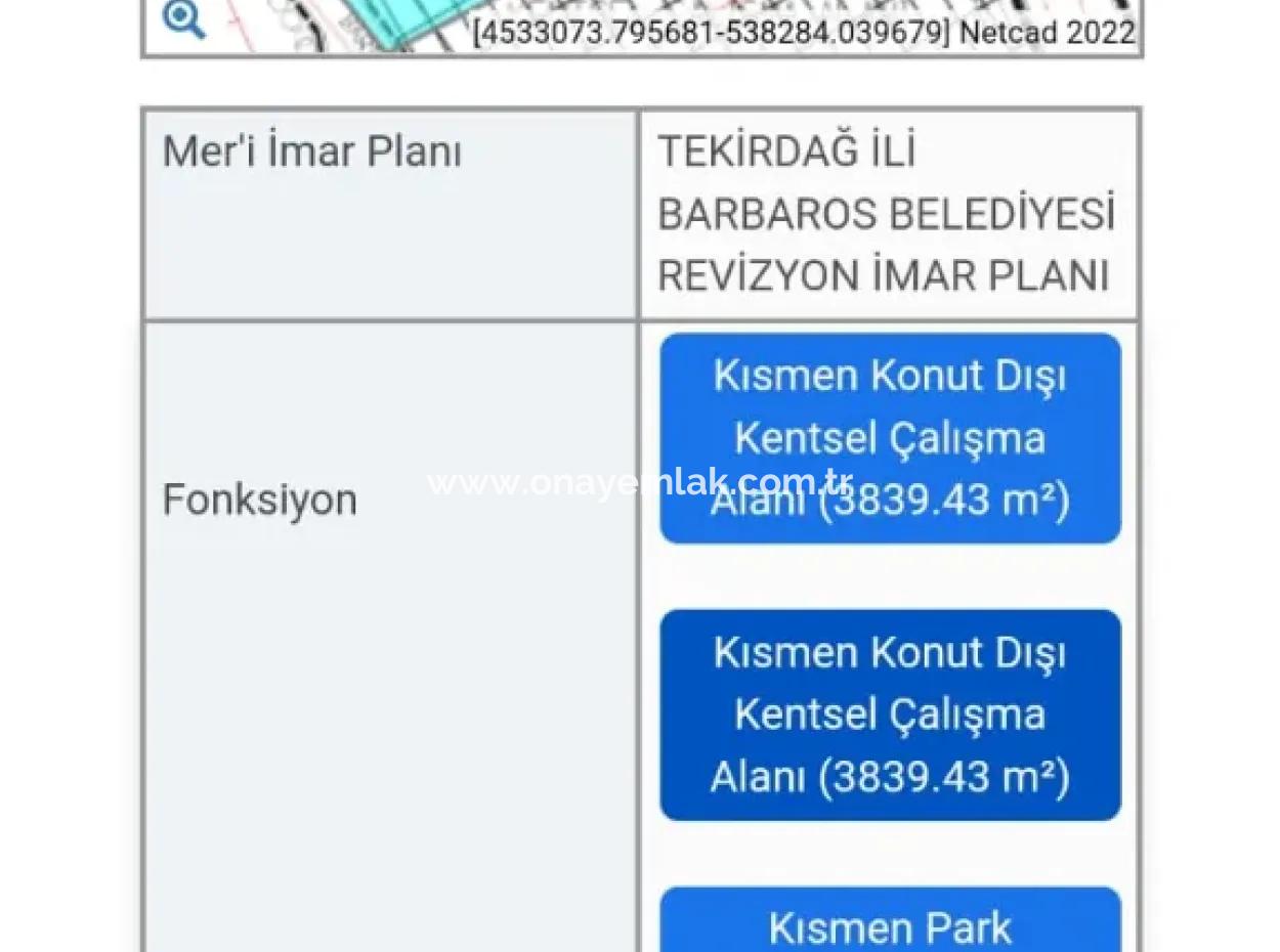 Dieses Zum Verkauf Stehende Notfabrikgrundstück Befindet Sich In Barbaros, Tekirdag, Und Hat Eine Große Fläche Von 5.500 Quadratmetern