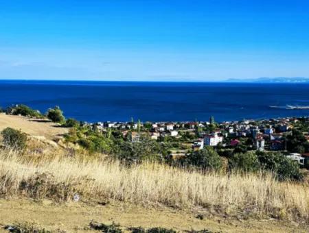 532 M2 Eckgrundstück Zum Verkauf In Tekirdag Süleymanpaşa Barbaros Nachbarschaft Mit Herrlichem Meer- Und Naturblick