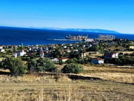 532 M2 Eckgrundstück Zum Verkauf In Tekirdag Süleymanpaşa Barbaros Nachbarschaft Mit Herrlichem Meer- Und Naturblick