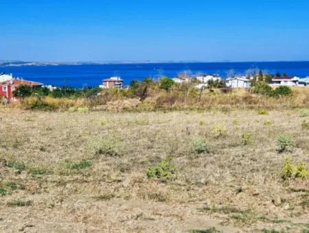 Coupon Land Suitable For Building A Detached House With Full Sea View For Urgent Sale In Tekirdag Barbarosta