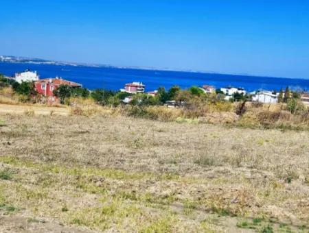 Coupon Land Suitable For Building A Detached House With Full Sea View For Urgent Sale In Tekirdag Barbarosta