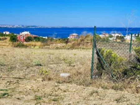 Coupon Land Suitable For Building A Detached House With Full Sea View For Urgent Sale In Tekirdag Barbarosta