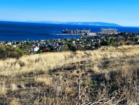 532 M2 Corner Plot For Sale In Tekirdag Süleymanpaşa Barbaros Neighborhood With Magnificent Sea And Nature Views